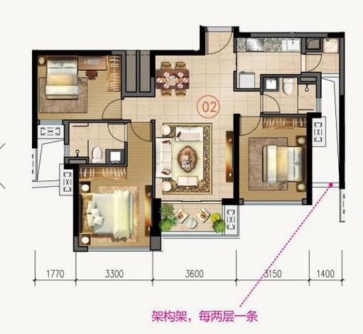 宅男视频在线观看陶家装：佛山合景新鸿基·泷景100㎡新中式宅男视频免费观看效果鉴赏